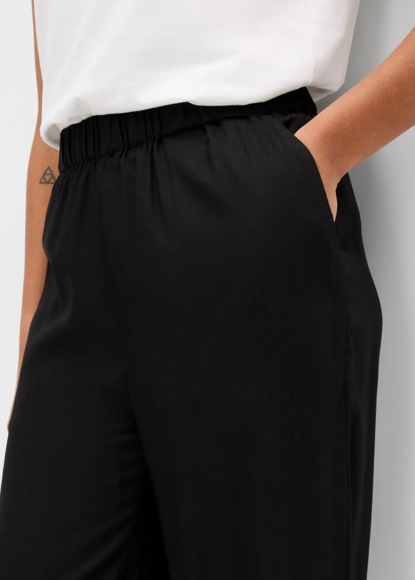 Mujer bonprix bonprix Pantalón elástico de viscosa con cinturilla cómoda