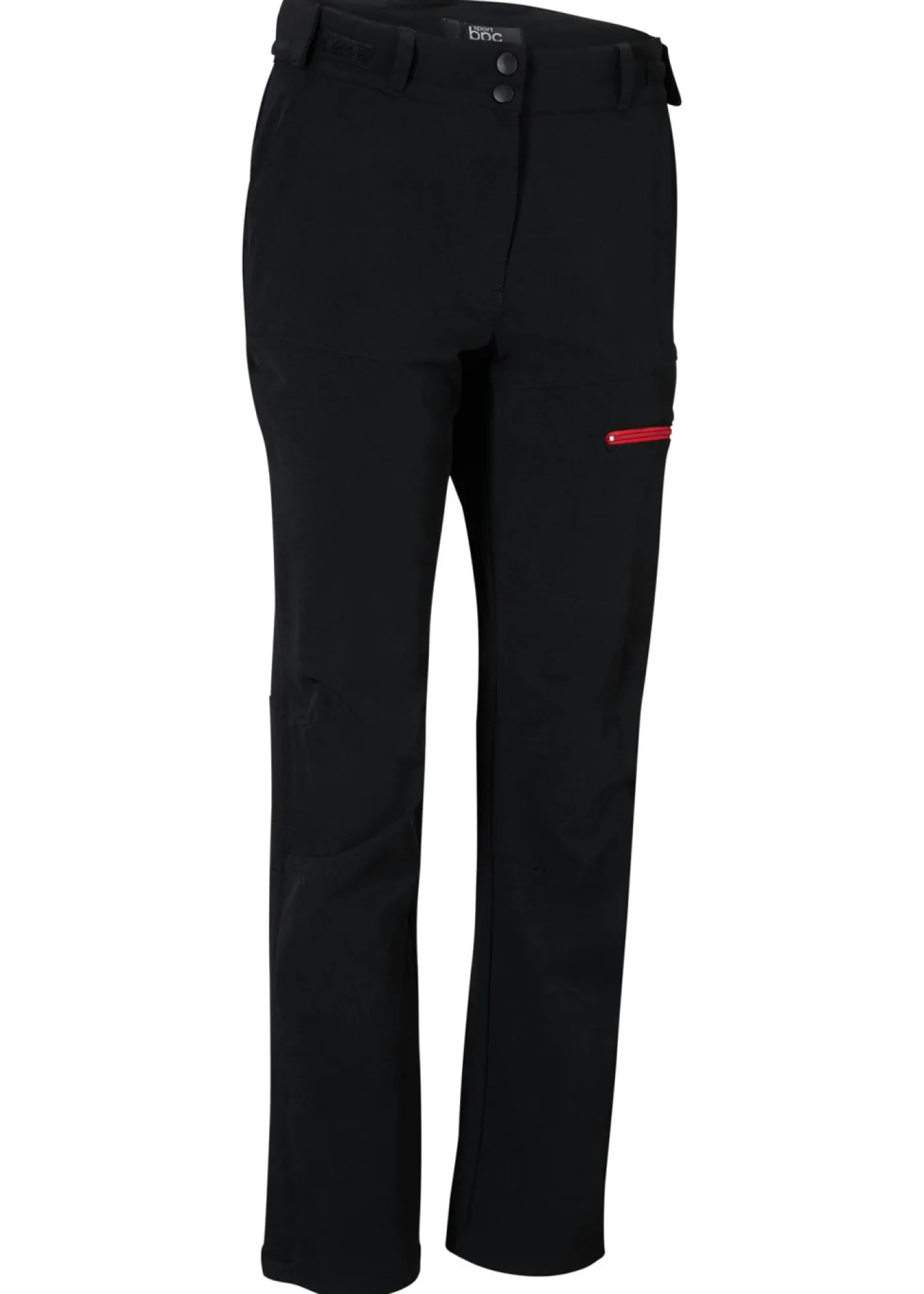 bonprix bonprix Ropa Para El Aire Libre|Ropa Deportiva>Pantalón elástico e impermeable de softshell con bolsillos Negro