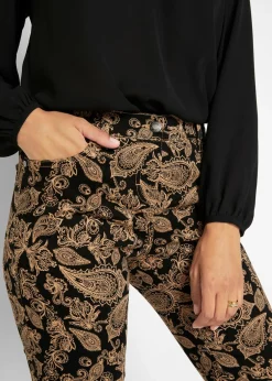 Mujer bonprix bonprix Pantalón elástico estampado