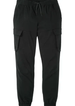 Hombre bonprix bonprix Pantalón elástico sin cierre con bolsillos tipo cargo y corte holgado
