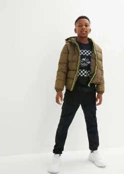 Niños bonprix bonprix Pantalón elástico tipo cargo sin cierre con corte regular