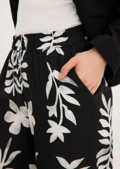 Mujer bonprix bonprix Pantalón estampado de viscosa fluida