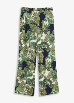 Mujer bonprix bonprix Pantalón estampado de viscosa fluida