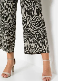 Mujer bonprix bonprix Pantalón estampado de viscosa fluida