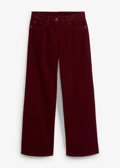 bonprix bonprix Pantalones>Pantalón estilo Marlene de pana rojo avellana