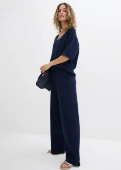 Mujer bonprix bonprix Pantalón estructurado de algodón puro