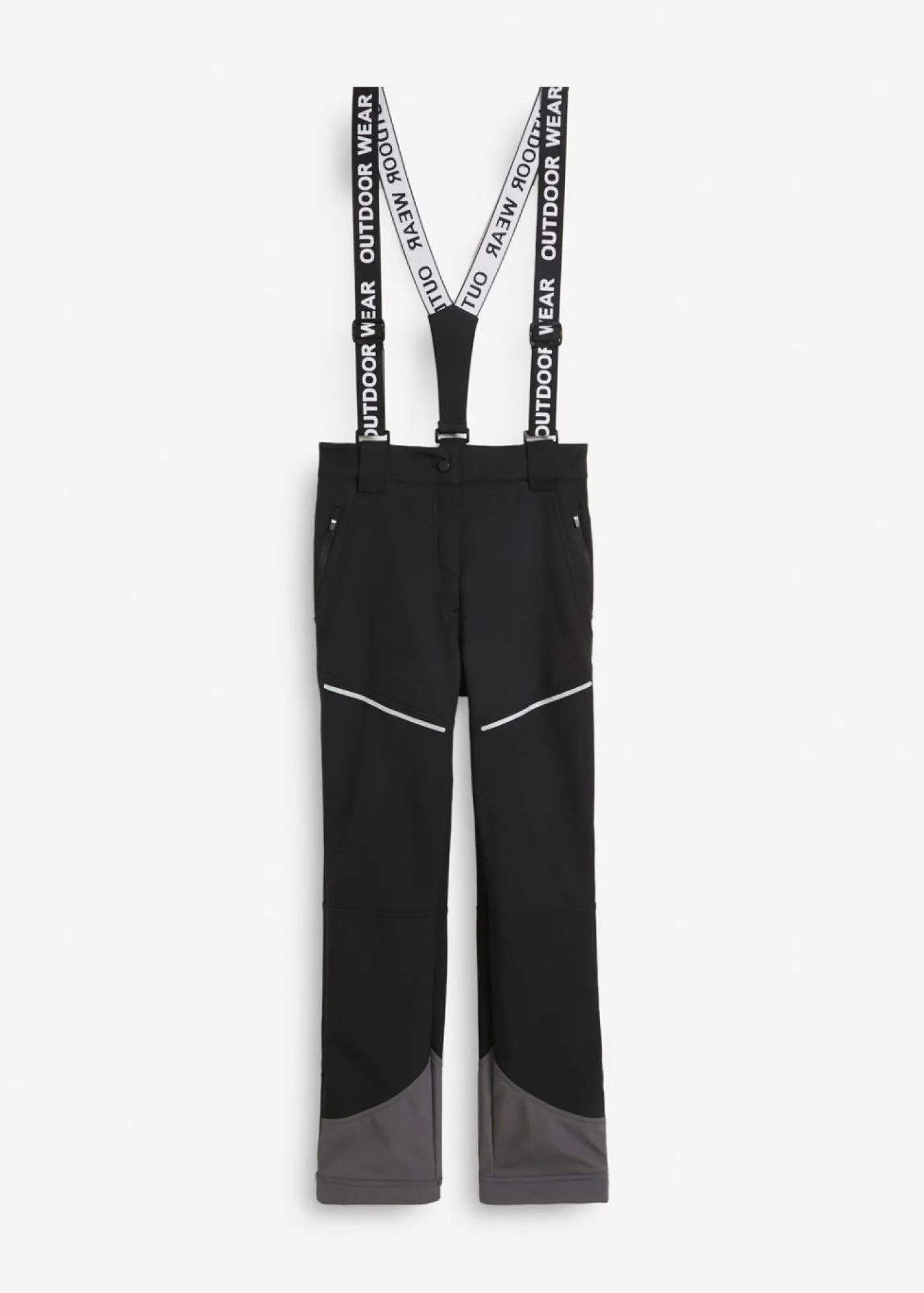 bonprix bonprix Ropa Para El Aire Libre|Ropa Deportiva>Pantalón funcional de softshell elástico y repelente al agua Negro