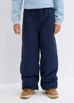bonprix bonprix Ropa 9 A 16 Años·Pantalones|Ropa 9 A 16 Años·Chaquetas Y Ropa Outdoor>Pantalón funcional impermeable tipo cargo con forro cálido Azul marino