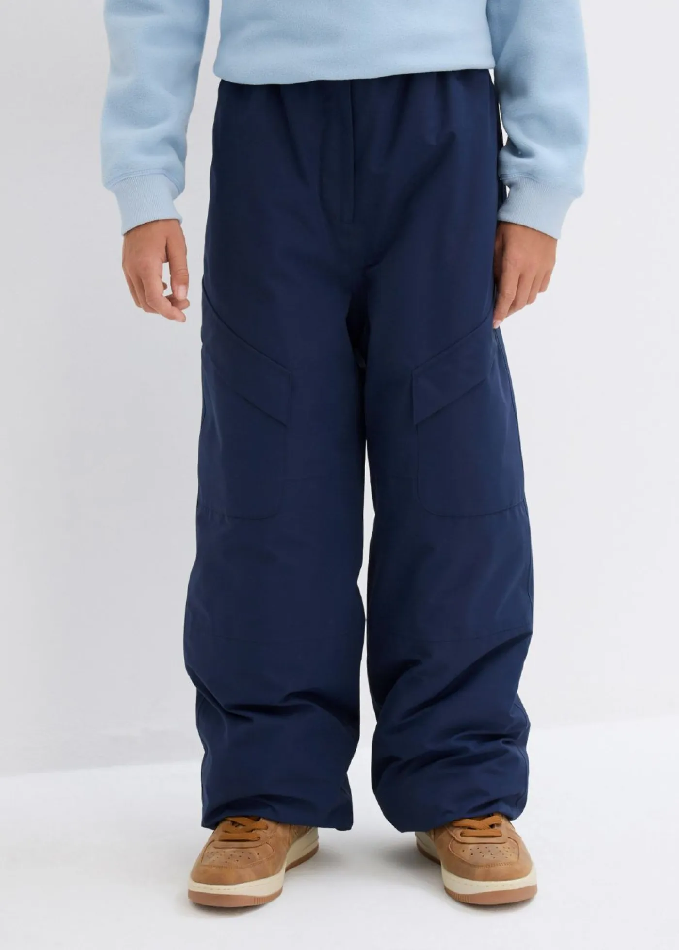 bonprix bonprix Ropa 9 A 16 Años·Pantalones|Ropa 9 A 16 Años·Chaquetas Y Ropa Outdoor>Pantalón funcional impermeable tipo cargo con forro cálido Azul marino