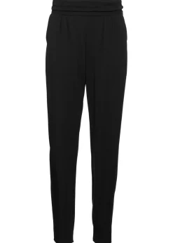 bonprix bonprix Homewear|Ropa Deportiva>Pantalón harem con viscosa Negro