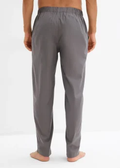 Hombre bonprix bonprix Pantalón largo de pijama de algodón suave (2 unidades)