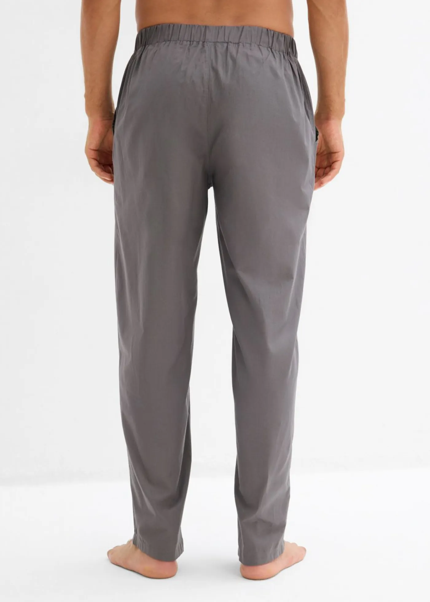 Hombre bonprix bonprix Pantalón largo de pijama de algodón suave (2 unidades)