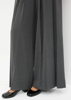 Mujer bonprix bonprix Pantalón Marlene ancho con mezcla de viscosa fluida