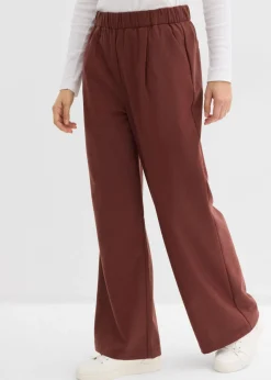 bonprix bonprix Pantalones>Pantalón Marlene con aspecto de lana Café jaspeado