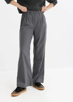 Mujer bonprix bonprix Pantalón Marlene con aspecto de lana