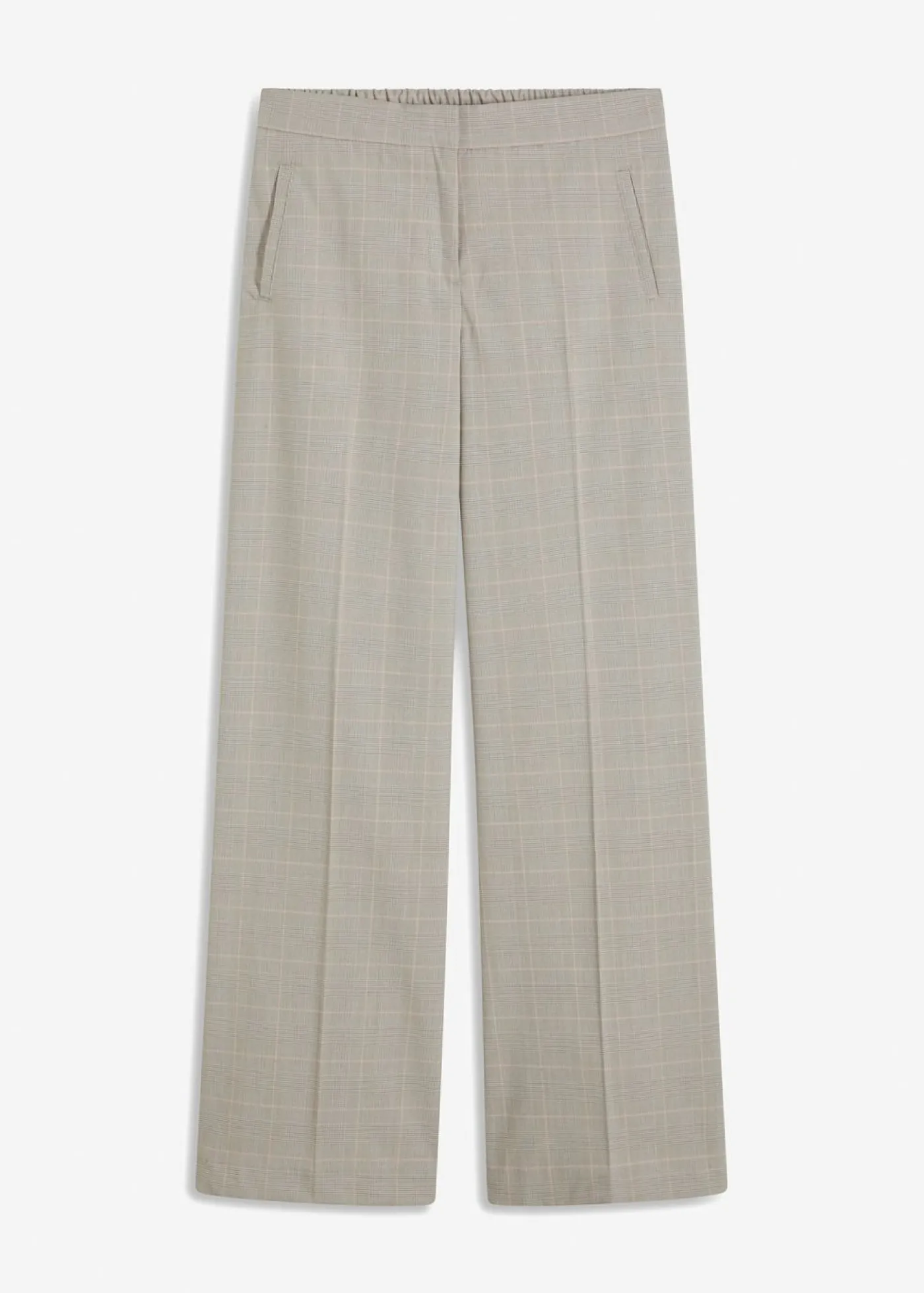 Mujer bonprix bonprix Pantalón Marlene con viscosa de cuadro galés