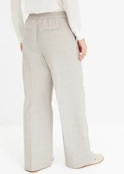 Mujer bonprix bonprix Pantalón Marlene con viscosa de cuadro galés