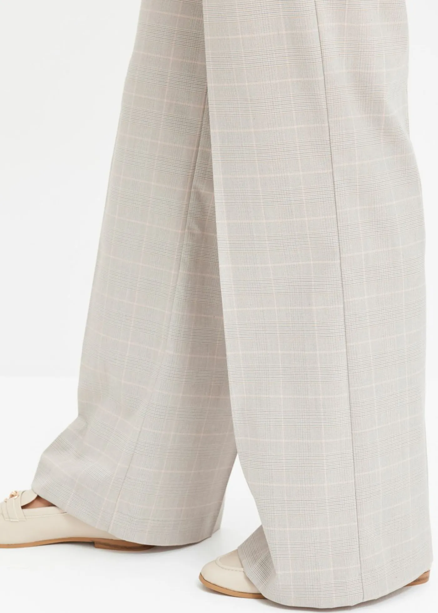 Mujer bonprix bonprix Pantalón Marlene con viscosa de cuadro galés