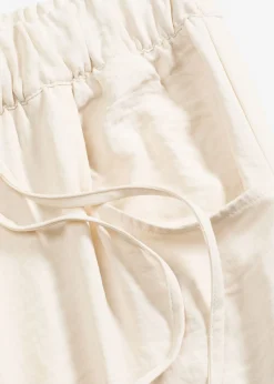 bonprix bonprix Pantalones>Pantalón Marlene de crepé ligero Beige natural