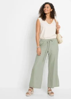 Mujer bonprix bonprix Pantalón Marlene de lino