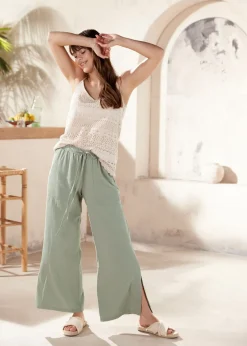 Mujer bonprix bonprix Pantalón Marlene de lino