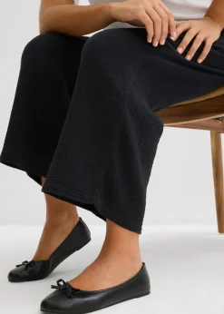 Mujer bonprix bonprix Pantalón Marlene de muselina de algodón