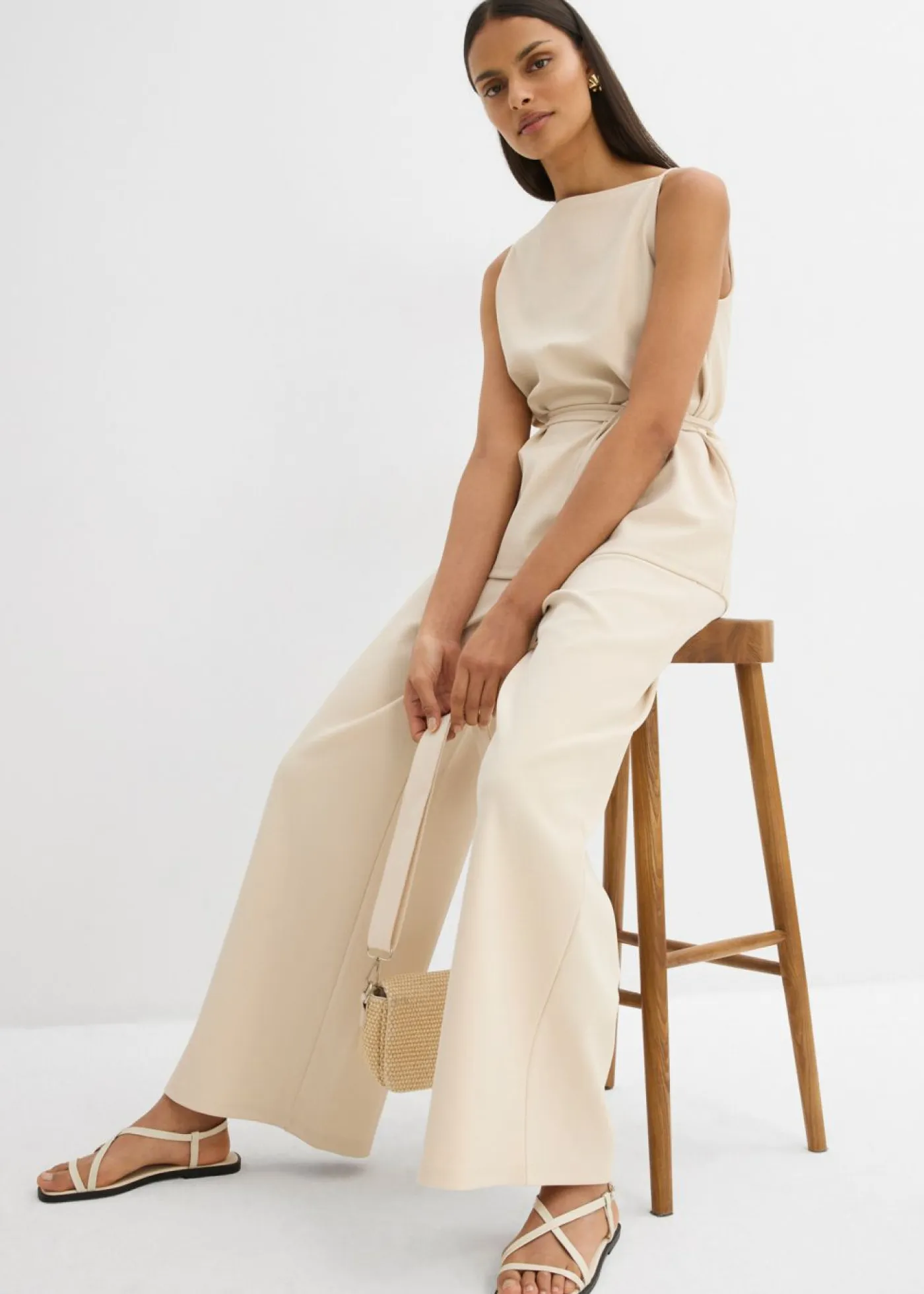 Mujer bonprix bonprix Pantalón Marlene de piqué