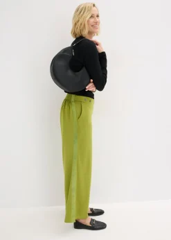 Mujer bonprix bonprix Pantalón Marlene de Punto di Roma con cinta de satén