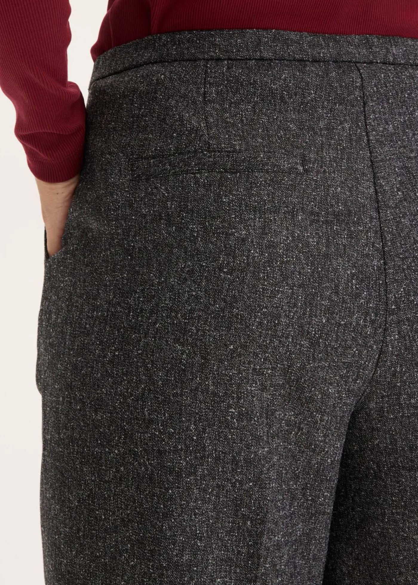 bonprix bonprix Esenciales|Pantalones>Pantalón Marlene de suave mezcla de viscosa Gris jaspeado