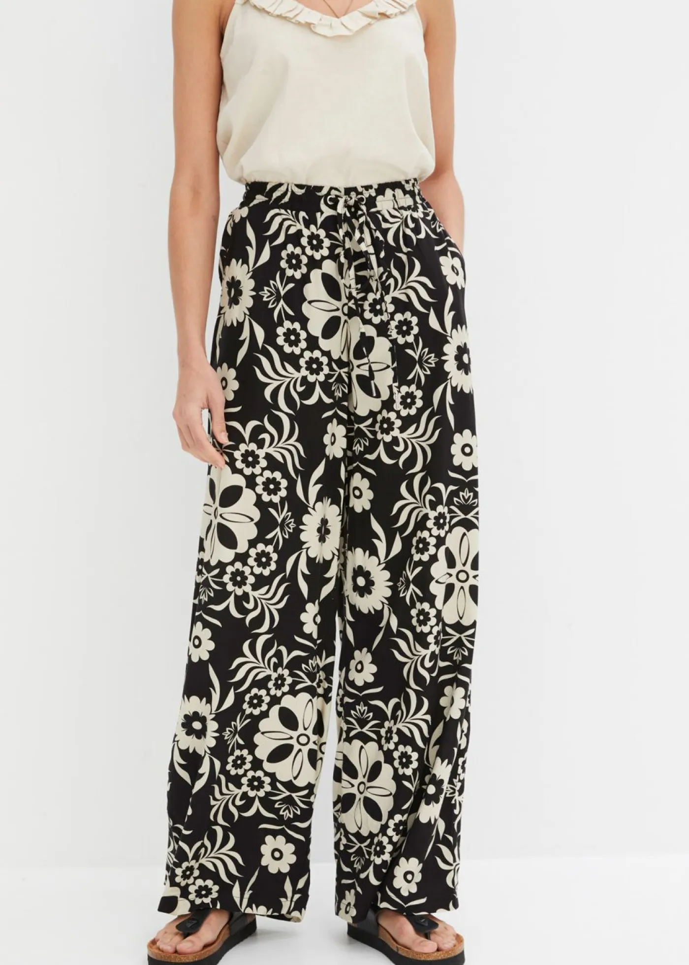 Mujer bonprix bonprix Pantalón Marlene de viscosa fluida