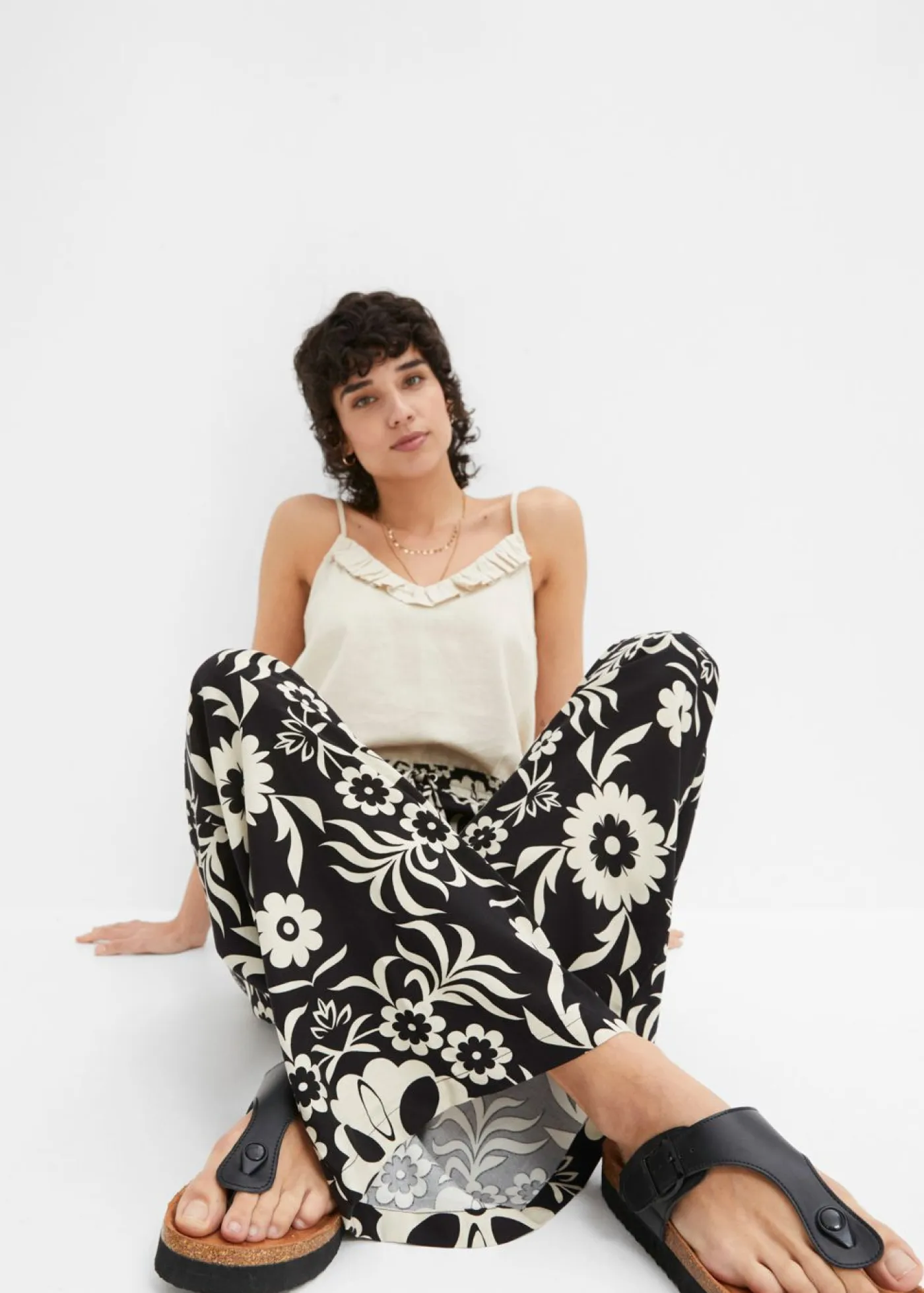 Mujer bonprix bonprix Pantalón Marlene de viscosa fluida