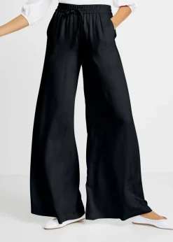 Mujer bonprix bonprix Pantalón Marlene de viscosa ligeramente brillante
