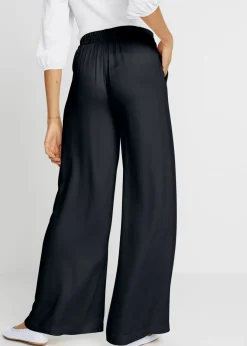 Mujer bonprix bonprix Pantalón Marlene de viscosa ligeramente brillante