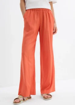 bonprix bonprix Pantalones>Pantalón palazzo ancho con cintura cómoda Cayena
