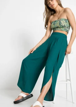 Mujer bonprix bonprix Pantalón palazzo con abertura