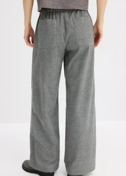 Mujer bonprix bonprix Pantalón palazzo con aspecto de lana