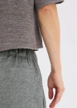 Mujer bonprix bonprix Pantalón palazzo con aspecto de lana