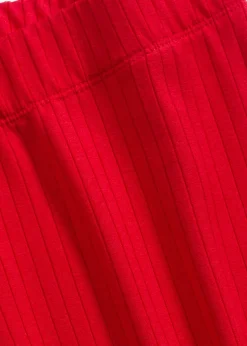 bonprix bonprix Pantalones>Pantalón palazzo con cintura cómoda rojo intenso