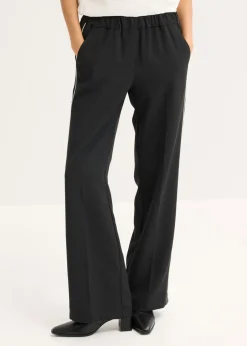 Mujer bonprix bonprix Pantalón palazzo con rayas decorativas