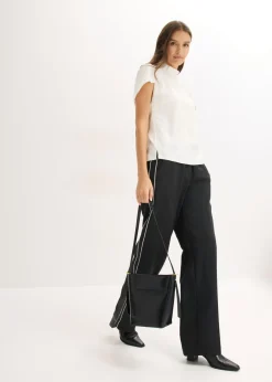 Mujer bonprix bonprix Pantalón palazzo con rayas decorativas