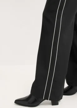 Mujer bonprix bonprix Pantalón palazzo con rayas decorativas