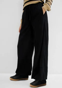 Mujer bonprix bonprix Pantalón palazzo de algodón puro
