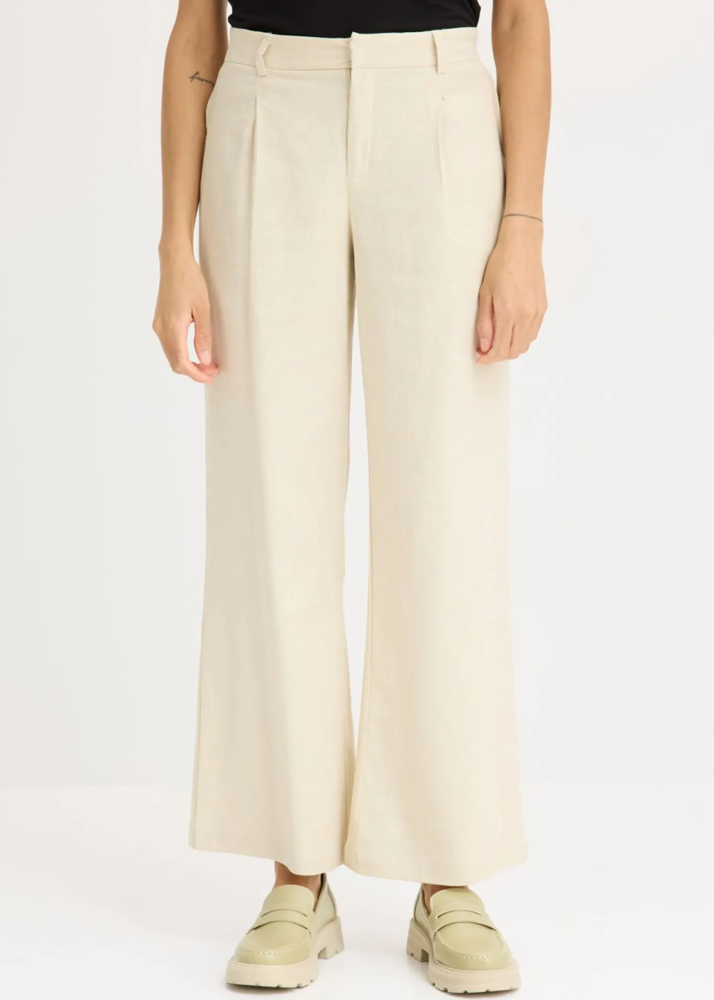Mujer bonprix bonprix Pantalón palazzo de lino