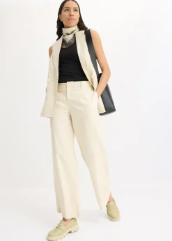 Mujer bonprix bonprix Pantalón palazzo de lino