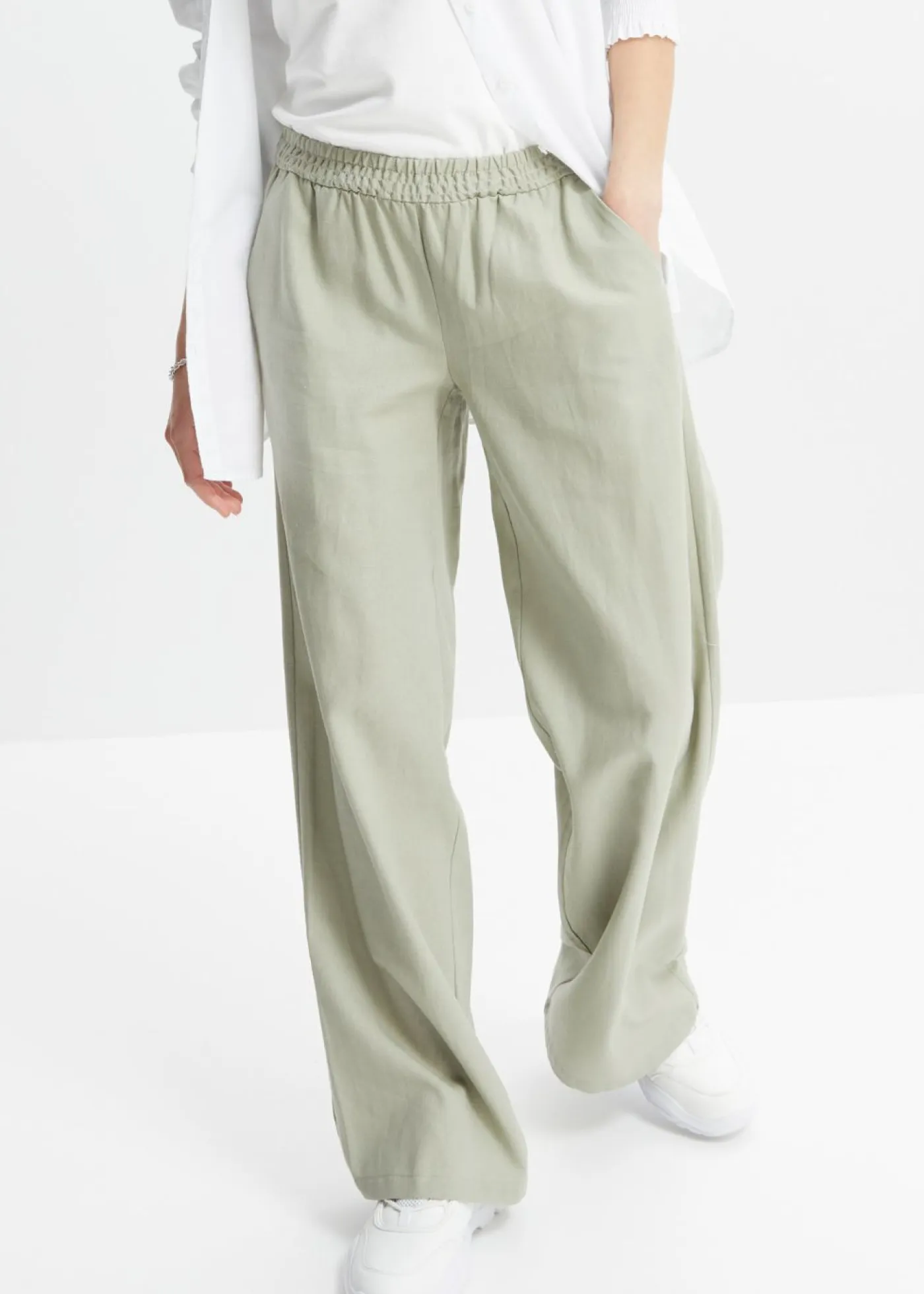 Mujer bonprix bonprix Pantalón palazzo de lino