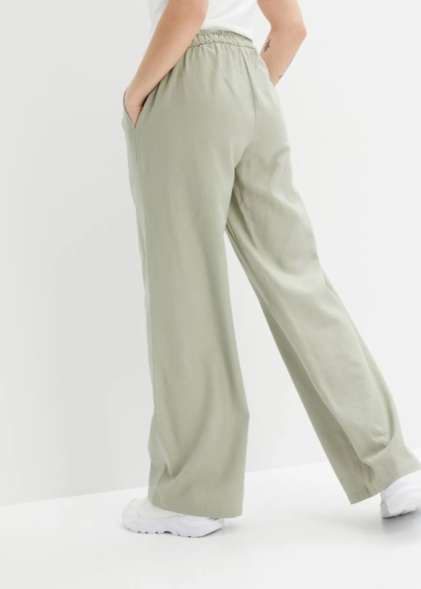 Mujer bonprix bonprix Pantalón palazzo de lino