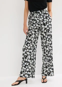 Mujer bonprix bonprix Pantalón palazzo de material estructurado