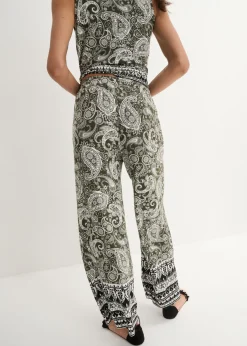 Mujer bonprix bonprix Pantalón palazzo de mezcla suave de viscosa
