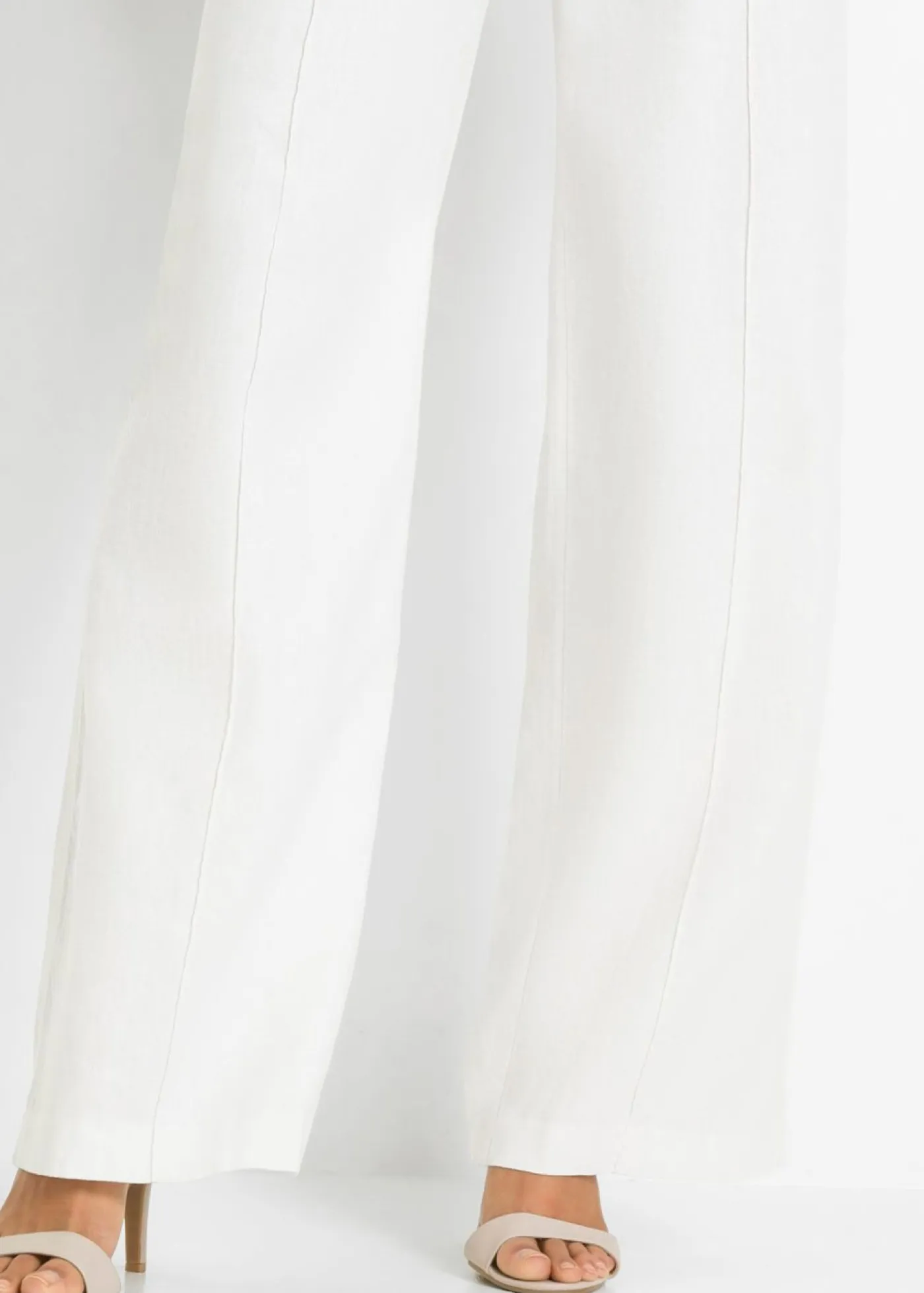 Mujer bonprix bonprix Pantalón palazzo de mezcla de lino