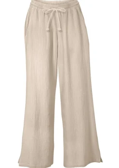Mujer bonprix bonprix Pantalón palazzo de muselina